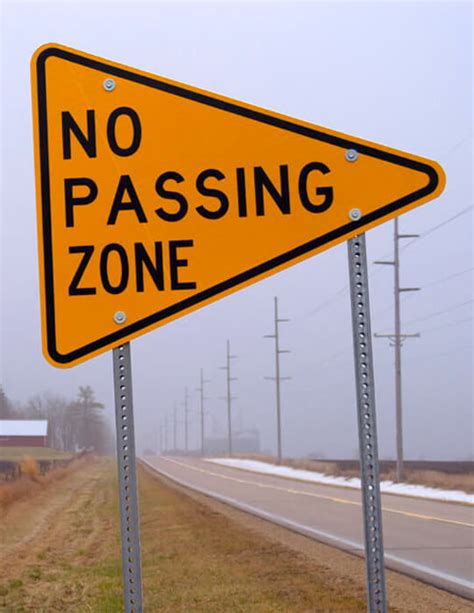 No Passing Zone Sign: What Does it Mean?