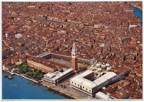 Venice - Aerial view (1970), Venice - Italy - Postcard - 8165