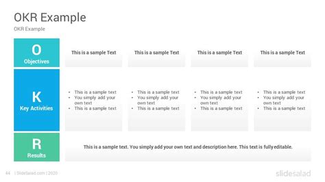 OKR PowerPoint Template - Objective and Key Results Slides - SlideSalad | Powerpoint templates ...