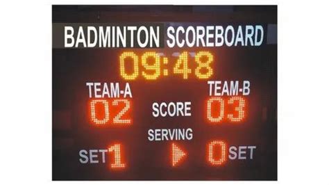 DEZIRE Badminton Digital Led Scoreboard at Rs 18000/piece in Noida | ID: 11244049333