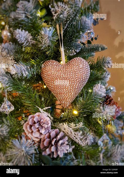 The heart of the Christmas tree Stock Photo - Alamy