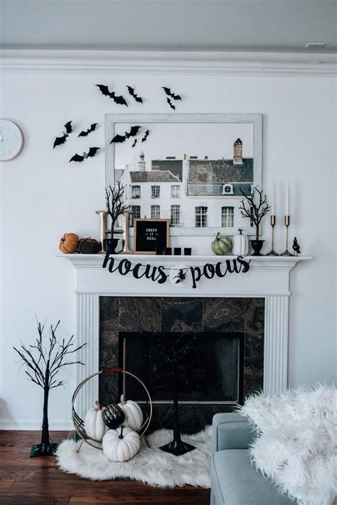 Spooky fall mantel decor on a budget – Artofit