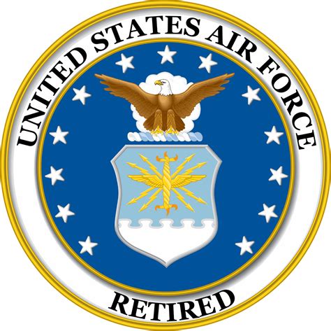 UNITED STATES AIR FORCE RETIRED MILITARY DECAL