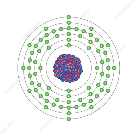 Tungsten, atomic structure - Stock Image C013/1630 - Science Photo Library