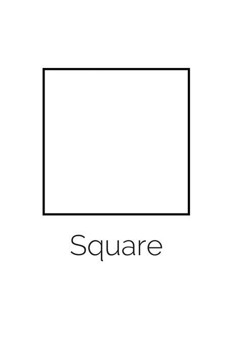 Free Printable Square Shape