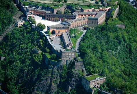 Ehrenbreitstein Fortress (German: Festung Ehrenbreitstein) is a fortress on the mountain of the ...