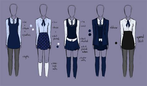 School Uniform Sketch at PaintingValley.com | Explore collection of ...