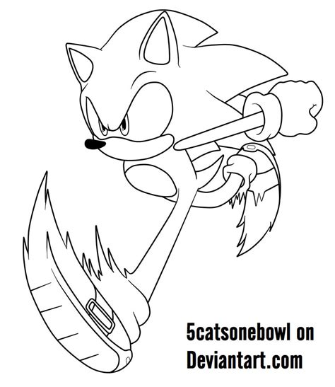 Sonic the hedgehog [FREE LINE ART] by 5catsonebowl on DeviantArt