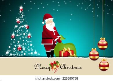 Christmas Gift Box Santaclaus Stock Illustration 228880738 | Shutterstock