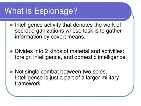 PPT - Espionage PowerPoint Presentation, free download - ID:2396807