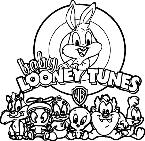 Warner Bros Baby Looney Tunes All Coloring Page - Wecoloringpage.com | Cartoon coloring pages ...