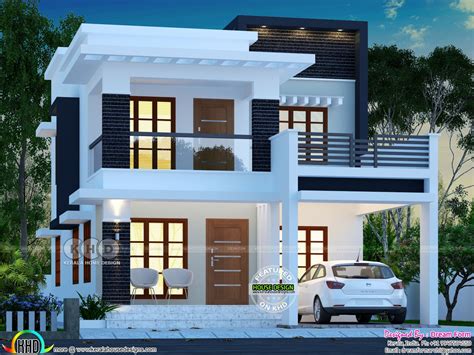 new house model 1800 sq ft india - Google Search | 2 storey house design, House roof design ...