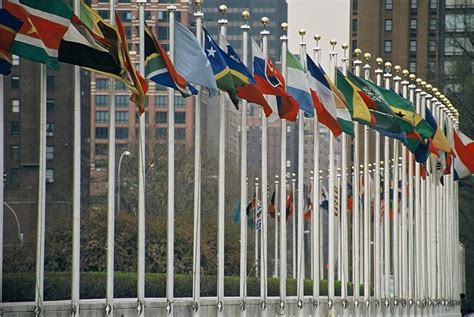 UN Member flags - Algemeiner.com