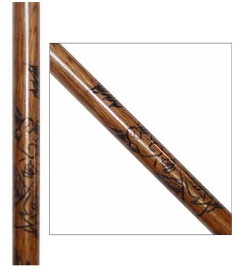 Bo/Staff 72" x 30mm Red Oak Carved Wood - Giri Martial Arts Supplies