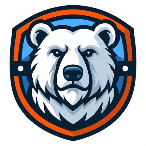 Premium Vector | Polar Bear head logo