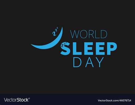 World sleep day Royalty Free Vector Image - VectorStock