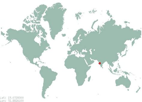 Mumbai world map - Mumbai on world map (Maharashtra - India)