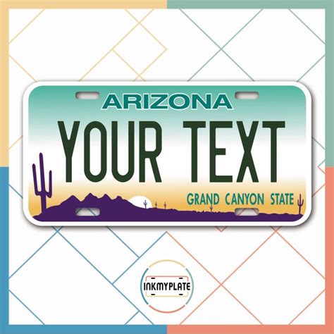 Personalized Arizona Licence Plate - Etsy