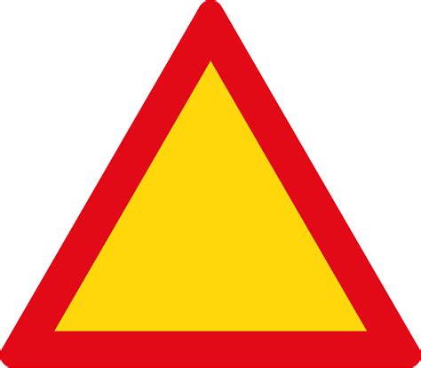 File:Triangle warning sign (red and yellow).svg - Wikimedia Commons