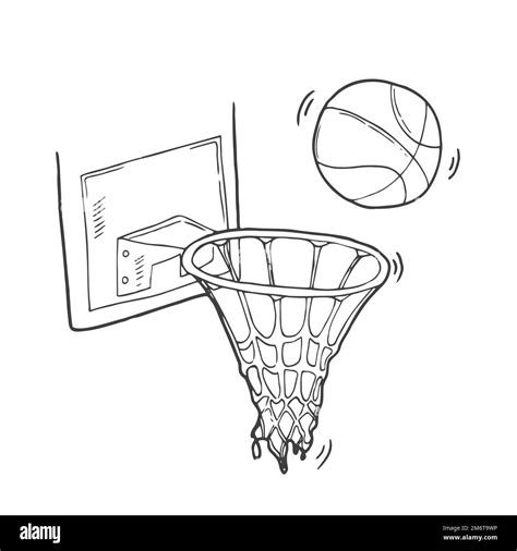 Basketball sketch Black and White Stock Photos & Images - Alamy