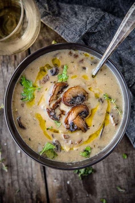 Wild Mushroom Soup with Sherry and Thyme - Vindulge