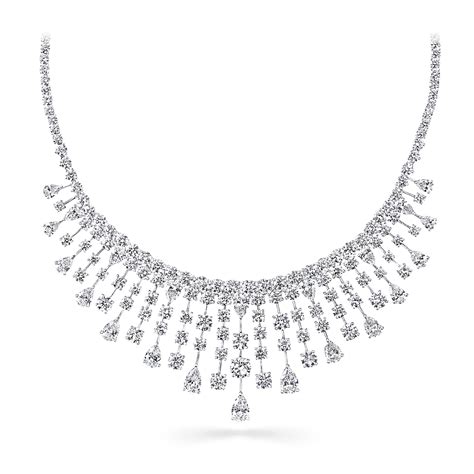 Discover our Multi-shape Fringe Necklace in Diamond from the Classic ...