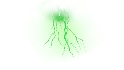 Thunder And Lightning Weather Green Lightning Light Effect Rainstorm, Thunder, The Weather ...