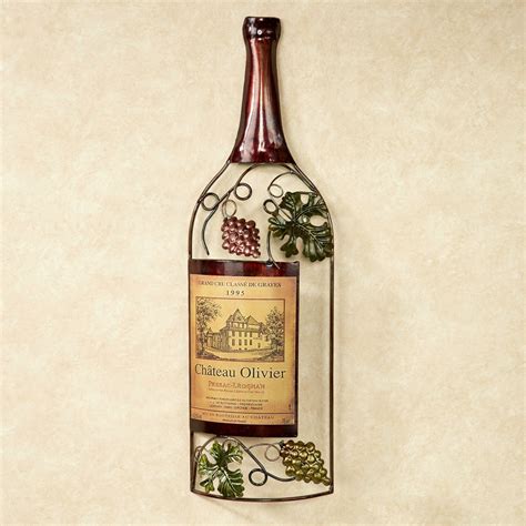 Vineyards Finest Wine Bottle Metal Wall Art | Wine wall art, Wine art, Metal wall art