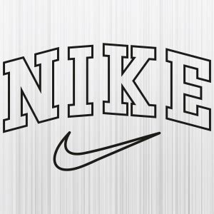 Nike Letter Outline Logo SVG | Nike Logo PNG | Nike Logo Outline vector ...