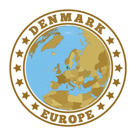 Vector logo for Denmark stock vector. Illustration of europe - 120773441