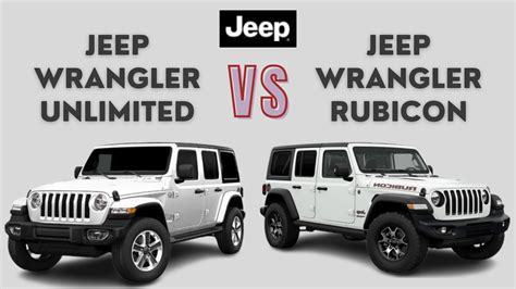 Differences & Similarities Between Jeep Wrangler Unlimited & Rubicon