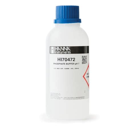 Phosphate Buffer Solution pH 7.15, 250 mL - HI70472 - Hanna Instruments Australia