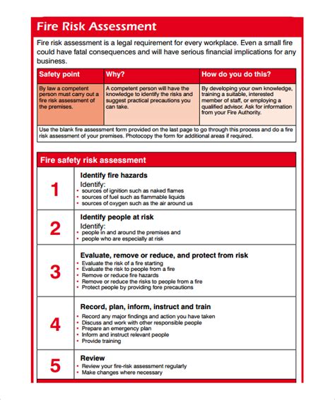 Fire Risk Assessment Template Free Download Sampletemplatess | Images ...