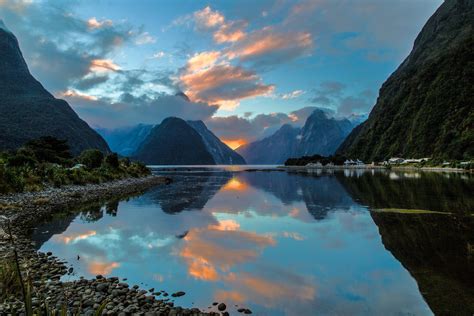 wallpaper milford sound, new zealand, bay HD : Widescreen : High Definition : Fullscreen