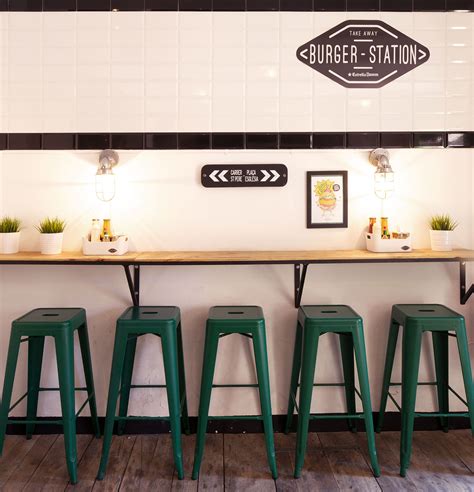 Burger station on Behance