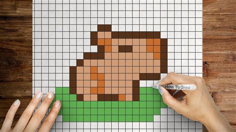 How to draw pixel Capybara | What to draw when bored - YouTube