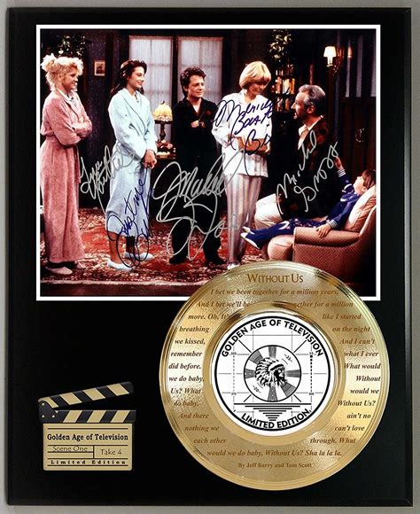 Family Ties Ltd Edition Signature And Laser Etched Theme Song Lyrics Display | Gold Record ...