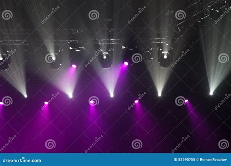 Stage lights on concert. stock image. Image of color - 52990755