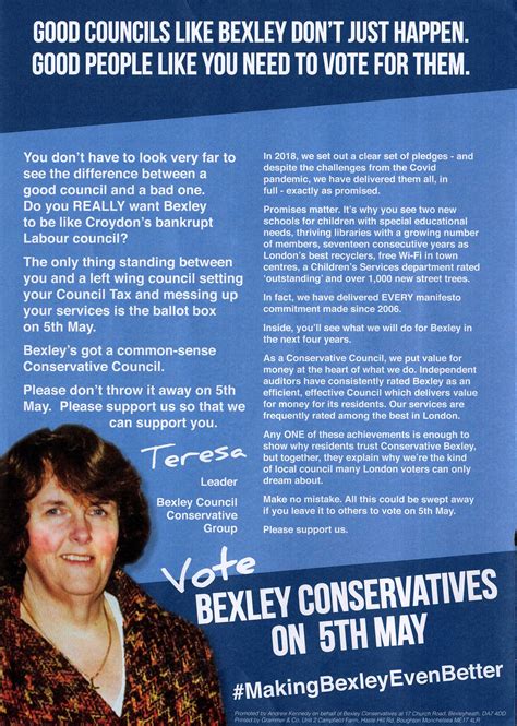 Conservative Manifesto - Bexley 2022