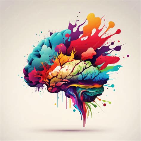 Premium Photo | Creative colorful abstract human brain on a light background Knowledge concept ...