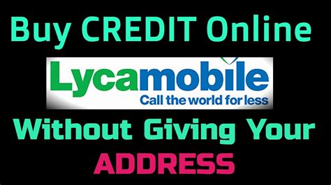 how to top up lycamobile without address - YouTube