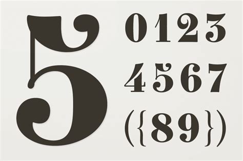 Number Fonts: 10 Stylish Examples … | Pinteres…