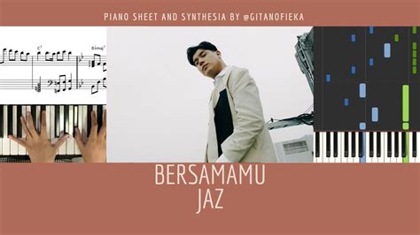 BERSAMAMU - JAZ Piano Cover | Piano Sheet | Partitur Piano | Not Piano | Chord | Piano Tutorial ...