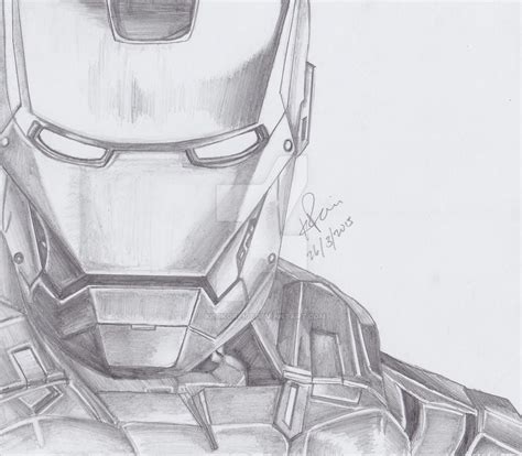 Iron Man Pencil Drawing by KimikoRei07 on DeviantArt