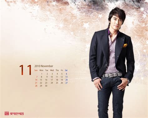 So Ji Sub Chingus: [Calendar] Song Seung Heon calendar for November