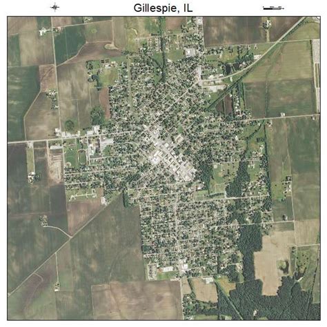 Aerial Photography Map of Gillespie, IL Illinois