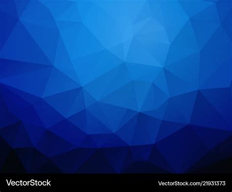 Dark blue ocean geometric wallpaper background Vector Image