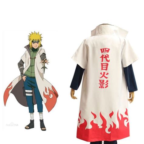 Namikaze Minato Cosplay dari Naruto Pakaian 4th Hokage Jubah Uzumaki ...