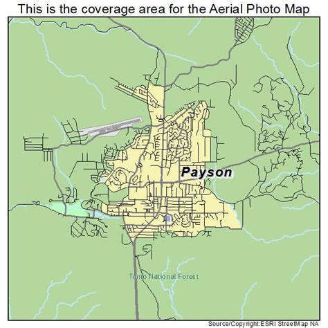 Aerial Photography Map of Payson, AZ Arizona