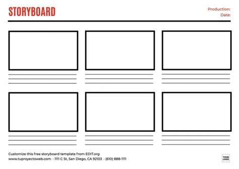 Storyboard templates: free custom Storyboards